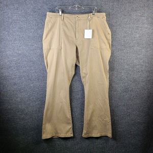 Pistola Jeans Womens 22W Tan Wide Leg High Rise Tan Safari Stretch NWT